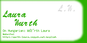 laura wurth business card